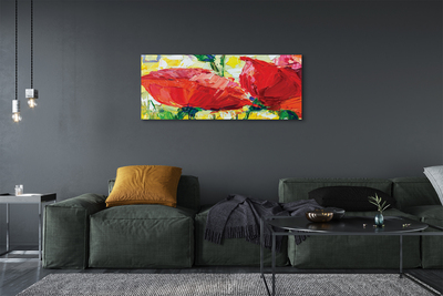 Quadro su tela Fiori rossi