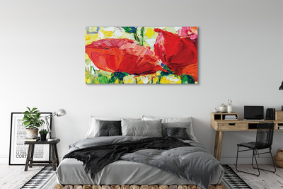 Quadro su tela Fiori rossi