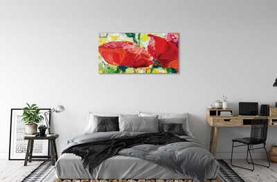 Quadro su tela Fiori rossi