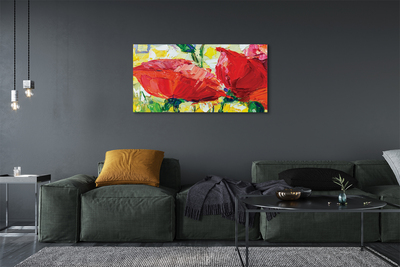 Quadro su tela Fiori rossi