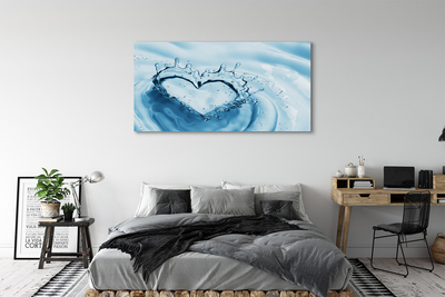 Quadro su tela Cade il cuore dell'acqua