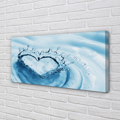 Quadro su tela Cade il cuore dell'acqua