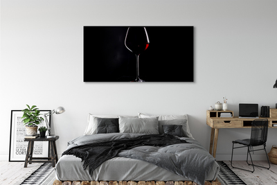 Quadro stampa su tela Sfondo nero con vino