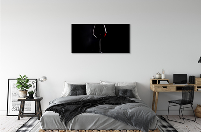 Quadro stampa su tela Sfondo nero con vino