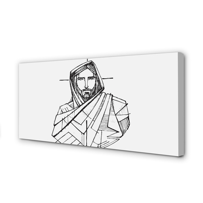 Quadro stampa su tela Disegnare Gesù