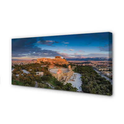 Stampa quadro su tela Architettura panorama della Grecia di Athena