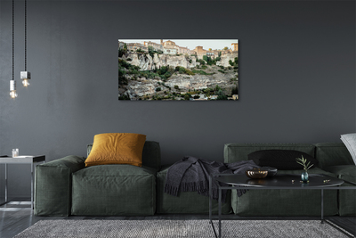 Quadro su tela Spagna Mountain Trees City