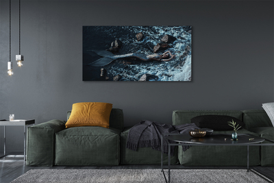 Stampa quadro su tela Sirena Mare