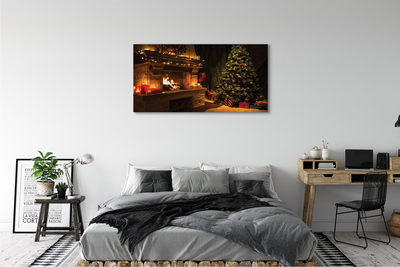 Quadro su tela Regali decorazioni per il camino dell'albero di Natale