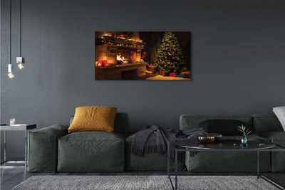 Quadro su tela Regali decorazioni per il camino dell'albero di Natale