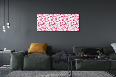 Quadro su tela Uccelli rosa