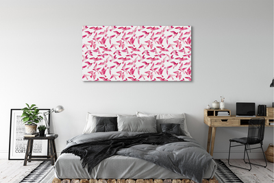 Quadro su tela Uccelli rosa