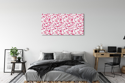 Quadro su tela Uccelli rosa