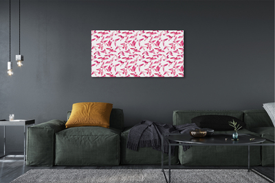 Quadro su tela Uccelli rosa