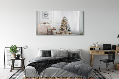 Quadro su tela Decorazioni dell'albero di Natale