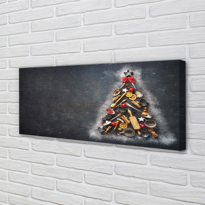 Quadro su tela Decorazioni dell'albero di Natale