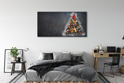 Quadro su tela Decorazioni dell'albero di Natale