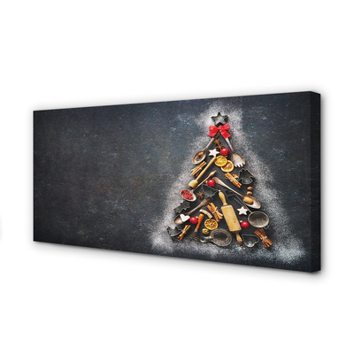 Quadro su tela Decorazioni dell'albero di Natale