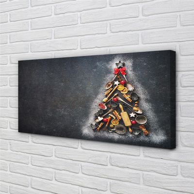 Quadro su tela Decorazioni dell'albero di Natale