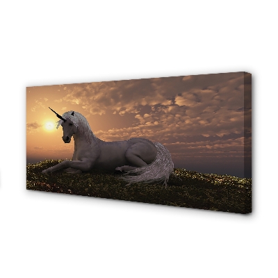 Quadro su tela Unicorn Mountain Sunset