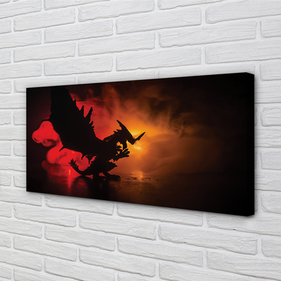 Quadro su tela Black Dragon Cloud