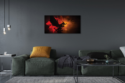 Quadro su tela Black Dragon Cloud