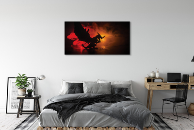 Quadro su tela Black Dragon Cloud