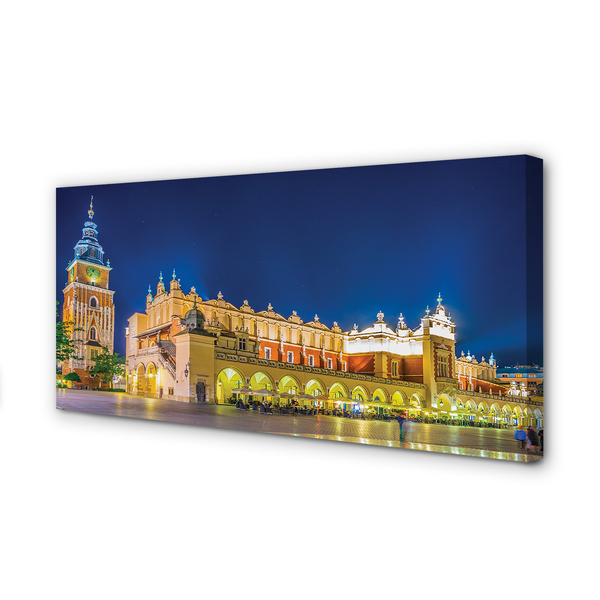 Quadro su tela Night Hall di Cracovia