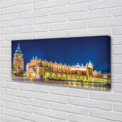 Quadro su tela Night Hall di Cracovia