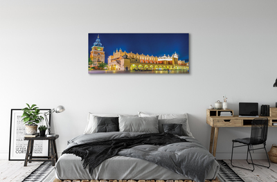 Quadro su tela Night Hall di Cracovia