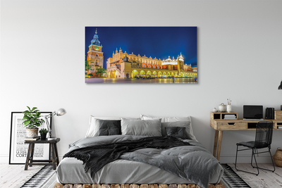 Quadro su tela Night Hall di Cracovia