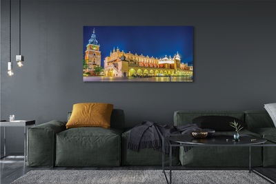 Quadro su tela Night Hall di Cracovia