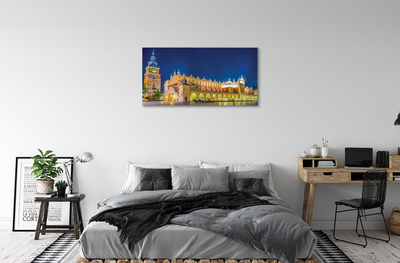 Quadro su tela Night Hall di Cracovia