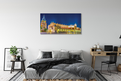 Quadro su tela Night Hall di Cracovia