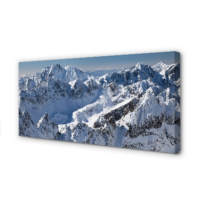 Quadro su tela Montagne Snow invernale