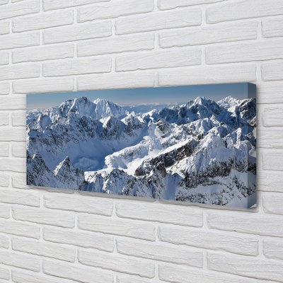 Quadro su tela Montagne Snow invernale