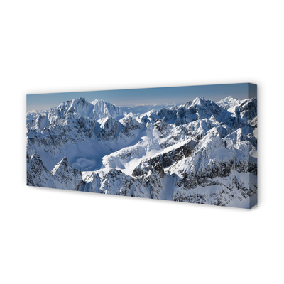 Quadro su tela Montagne Snow invernale