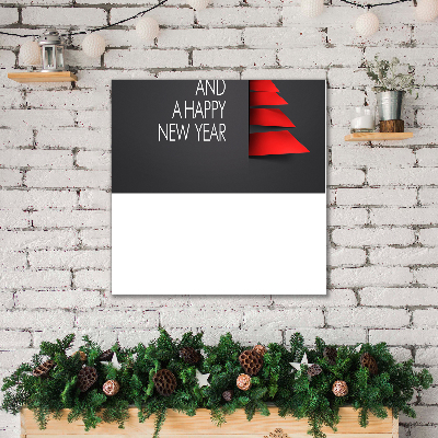 Quadro su tela Decorazione dell'albero di Natale di astrazione