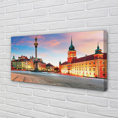 Quadro su tela Varsavia Sunrise Città Vecchia