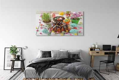 Quadro su tela Fiori della torta di uova