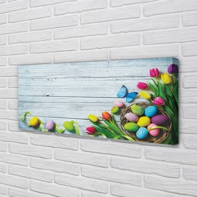 Quadro su tela Tulips Butterfly