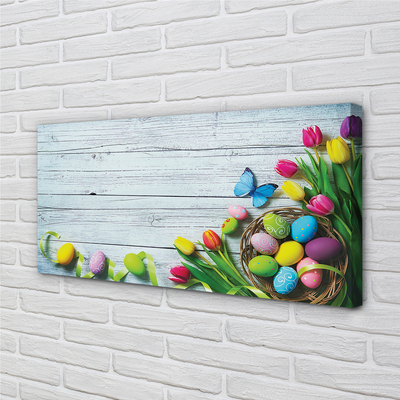 Quadro su tela Tulips Butterfly