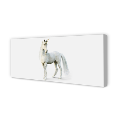 Quadro su tela Unicorno bianco