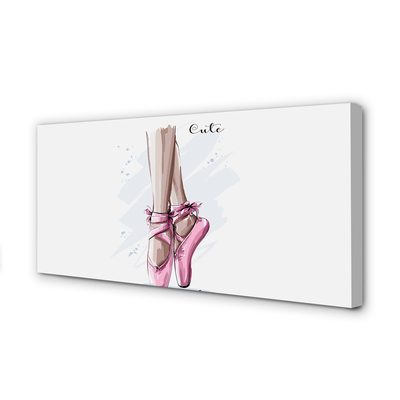 Quadro su tela Scarpe da balletto rosa