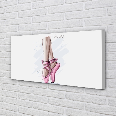 Quadro su tela Scarpe da balletto rosa