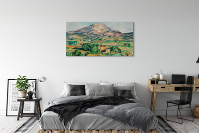 Quadro su tela Art Meadow con vista sulla montagna