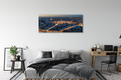 Quadro su tela Night Panorama di Cracovia