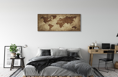 Quadro su tela Mappa grigia