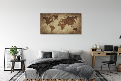 Quadro su tela Mappa grigia