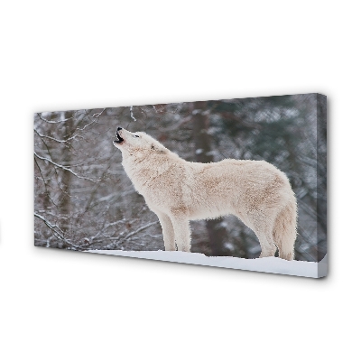 Quadro su tela Wolf Winter Forest